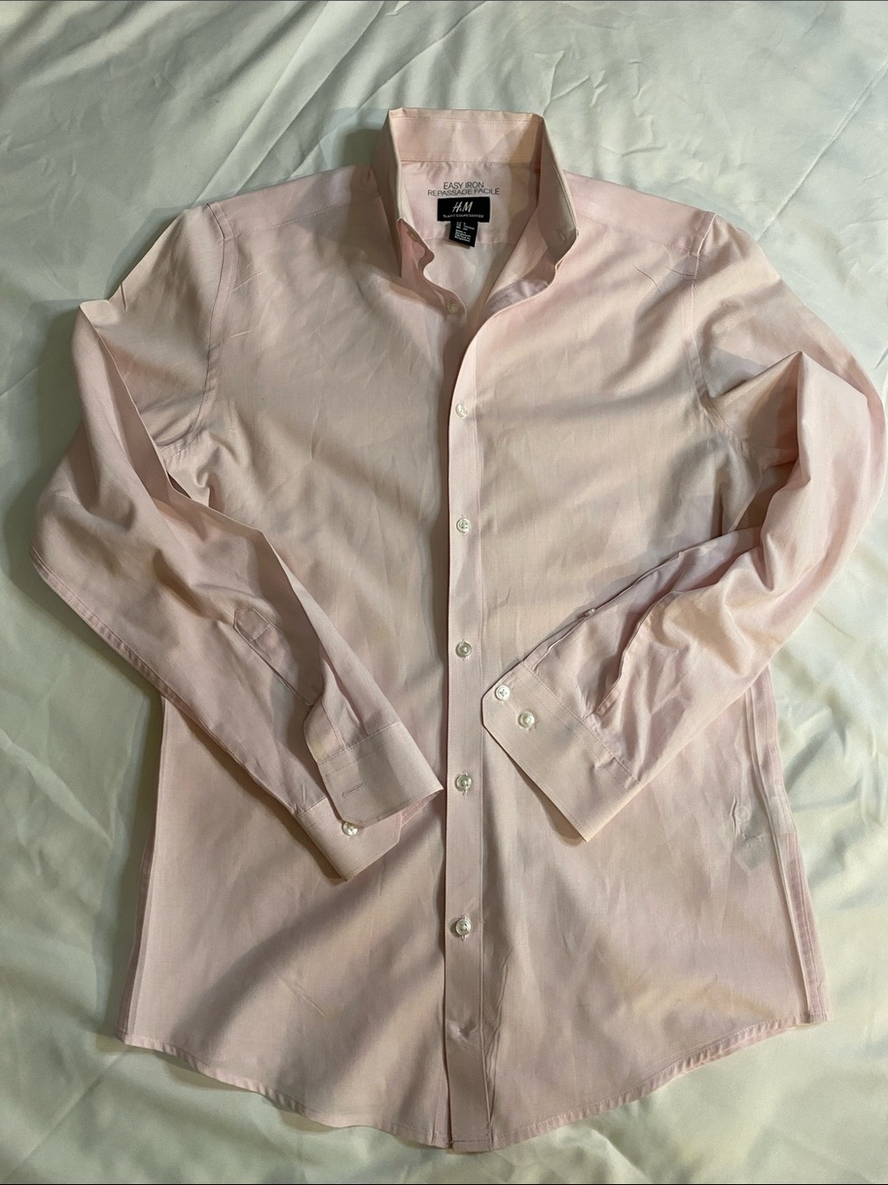 H&M women’s Pale Pink Dress Shirt